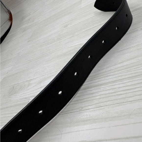 Gucci Black Belt Bag with Gold Details